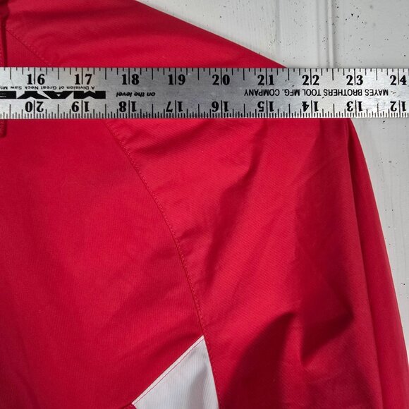 Nike Golf 1/4 Zip Pull Over Jacket Women's Large Red Long Sleeve Windbreaker - Picture 4 of 9